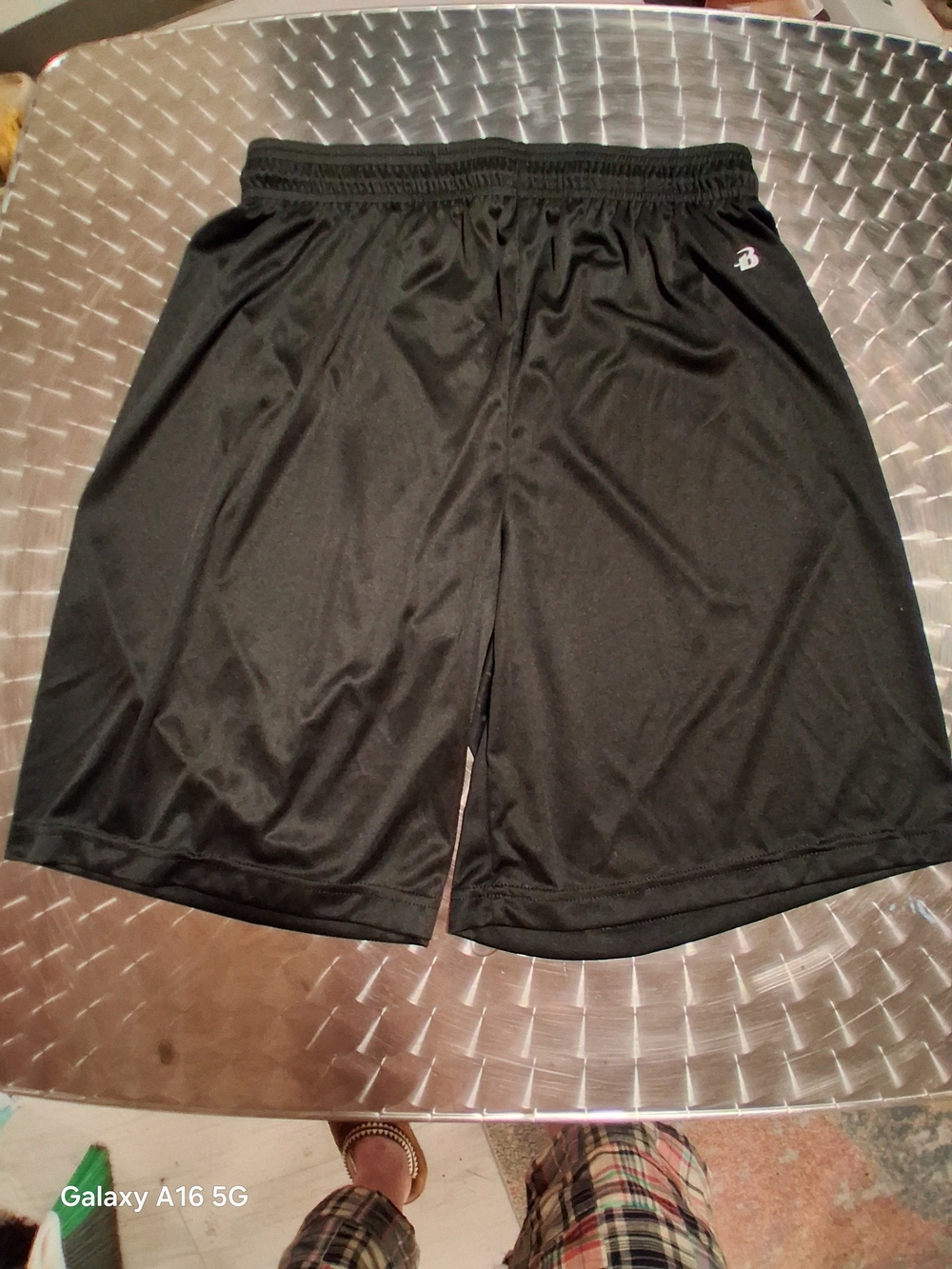 Black Women's Athletic Shorts with Elastic Waistband